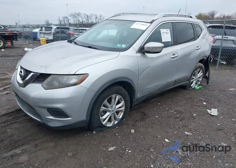 2015 Nissan Rogue Sv z USA, uszkodzony, nr VIN KNMAT2MV5FP569424